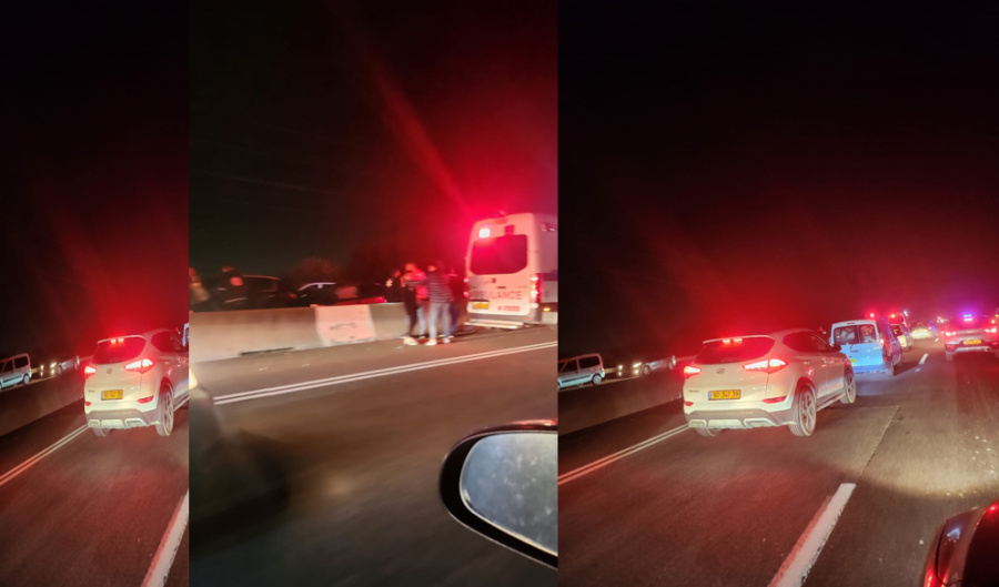 اصابة 13 شخصا بحادث طرق مروع بالقرب من مفرق كفرياسيف